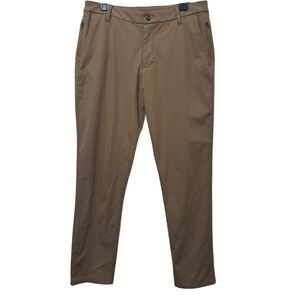 Birddogs Men's Stretch Slim Fit Athletic Work Golf Travel Dress Pants 34X32 Khak